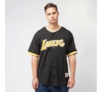 Mitchell & Ness NBA On the Clock Mesh Button Front Vintage Logo LA Lakers negro S
