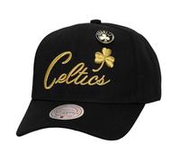 Mitchell & Ness NBA Pinned Gold Pro Crown Snapback Gorra Boston Celtics