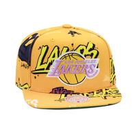 Mitchell & Ness NBA Sticker Pack Snapback Gorra Los Angeles Lakers Amarillo, Amarillo, #N/A