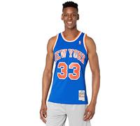 Mitchell & Ness NBA Swingman Road Jersey Knicks 91 Patrick Ewing Royal MD, Real, Medium