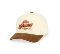 Mitchell & Ness NBA Tawny Pro Crown Snapback Gorra Ajustable Hombres Mujeres Niños Unisex Primavera Verano Otoño Invierno, Cleveland Cavaliers - (crema/marrón/naranja), Talla única
