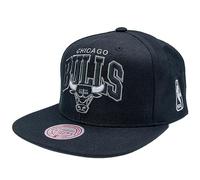 Mitchell & Ness NBA Team Arch Snapback Gorra Chicago Bulls Black, Negro , Talla única
