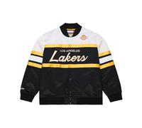 Mitchell & Ness NBA Team Color Head Coach Chaqueta de satén ligera | Botones de presión | Bordado de alta calidad en el pecho y mangas | Puños acanalados en cuello, mangas y dobladillo | Bolsillos