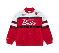 Mitchell & Ness NBA Team Color Head Coach Chaqueta de satén ligera | Botones de presión | Bordado de alta calidad en el pecho y mangas | Puños acanalados en cuello, mangas y dobladillo | Bolsillos