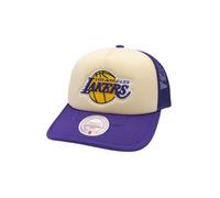 Mitchell & Ness NBA Vintage Block Trucker Cap Los Angeles Lakers Cream/Purple