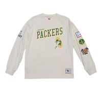 Mitchell & Ness NFL - Camiseta de manga larga Green Bay Packers, beige, XXL