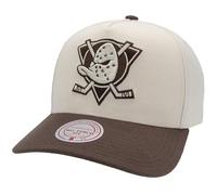 Mitchell & Ness NHL Fashion Basic 2T Pro Snapback Gorra - Anaheim Ducks, crema