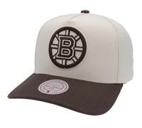Mitchell & Ness NHL Fashion Basic 2T Pro Snapback Gorra - Boston Bruins, crema