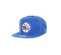 Mitchell & Ness Philadelphia 76ers NBA Conference Patch HWC Blue Original Fit Snapback Cap - One-Size