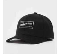 Mitchell & Ness Gorra de béisbol snapback clásica roja con logo de goma en relieve, Negro , Talla única