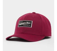 Mitchell & Ness Gorra de béisbol clásica con logotipo de goma roja, granate, Talla única