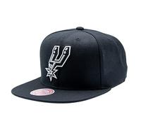 Mitchell & Ness San Antonio Spurs NBA Team Ground 2.0 Original Fit Negro Gorra Snapback Ajustable