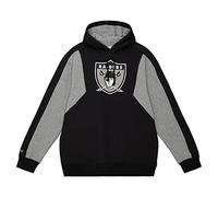 Mitchell & Ness Sudadera con capucha NFL Color Blocked 2.0 - Capucha con cordones, mangas de colores contrastantes, para hombres, mujeres, niños, unisex, primavera, verano, otoño, invierno, XXL
