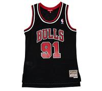 Mitchell & Ness Chicago Bulls Blusas, Negro, L Hombres