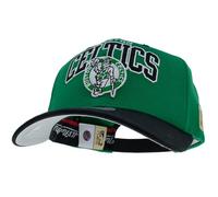 Mitchell & Ness Team Arch Gorra de Béisbol con Cierre a Classic Red Presión - Boston Celtics (Verde/Negro)