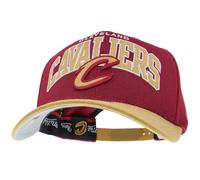 Mitchell & Ness Team Arch Gorra de Béisbol con Cierre a Classic Red Presión - Cleveland Cavaliers (Burdeos/Dorado)