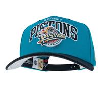 Mitchell & Ness Team Arch Gorra de Béisbol con Cierre a Classic Red Presión - Detroit Pistons (Turco/Negro)