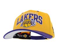 Mitchell & Ness Team Arch Gorra de Béisbol con Cierre a Classic Red Presión - Los Angeles Lakers (Amarillo/Lila)