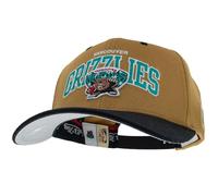 Mitchell & Ness Team Arch Gorra de Béisbol con Cierre a Classic Red Presión - Vancouver Grizzlies (Marrón Claro/Negro)