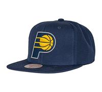 Mitchell & Ness Team Ground 2.0 Snapback - Gorra de béisbol unisex, Indiana Pacers Azul/Amarillo, Talla única