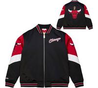Mitchell & Ness Throw it Back Heavyweight Vintage Satin Chaqueta (NBA), cremallera completa, logotipos bordados, hombres, mujeres, niños, unisex, primavera, verano, otoño, invierno, S