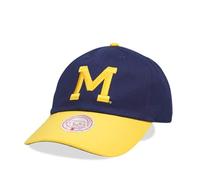 Mitchell & Ness University of Michigan Team Two Tone 2.0 Dad Strapback Cap, azul, Talla única