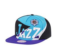 Mitchell & Ness Utah Jazz NBA Multiply Hardwood Classic Snapback Cap, Negro , Talla única