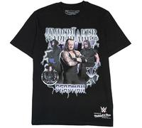 Mitchell & Ness Wrestlemania (WWE) Legends Player Camiseta de manga corta - Undertaker, Talla L, Negro, Algodón, Hombres, Mujeres, Niños, Primavera, Verano, Otoño, Invierno, Lucha Libre
