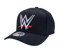 Mitchell & Ness WWE Pro Crown/Classic Red Snapback Gorra Negra Talla Única Ajustable Hombres Mujeres Niños Unisex Primavera Verano Otoño Invierno, Logotipo WWE - Classic Red, Talla única