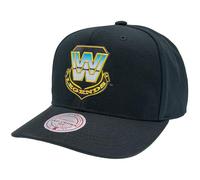 Mitchell & Ness WWE Pro Crown/Classic Red Snapback Gorra Negra Talla Única Ajustable Hombres Mujeres Niños Unisex Primavera Verano Otoño Invierno, WWE Legends Pro Crown, Talla única