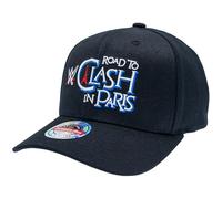 Mitchell & Ness WWE Pro Crown/Classic Red Snapback Gorra Negra Talla Única Ajustable Hombres Mujeres Niños Unisex Primavera Verano Otoño Invierno, WWE Clash In Paris - Classic Red, Talla única