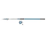 Mitchell Neuron SW II Combo de caña y Carrete Tele | Set de Pesca telescópico para Agua Salada | Carrete con 1+1 roientos | Cuerpo de Grafito | Preenrollado | 6000 | 3,90 m | 80-150 g