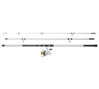 Mitchell Tanager SW Surf - Juego de 3 cañas de Pescar y carretes, Plateado y Negro, 4.20m
