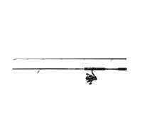 Mitchell Traxx MX3 - Combo de señuelo, caña de Pescar y Carrete, Combo de Spinning, Pesca depredador, Lucio/Perca/lucioperca, Unisex, Negro/Verde, 2,13 m, 7-28 g