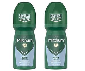 Mitchum Anti-Perspirante e Desodorante Invisível Roll-On, Sem Cheiro 96 g (pacote com 2)