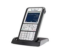 Mitel 612 - Teléfono (Teléfono DECT, Terminal inalámbrico, 8 entradas, Negro, Plata)