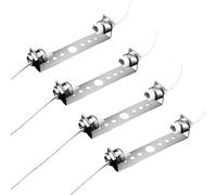 Mitening 4Pcs Portalámparas R7S 118mm Adaptador Base, Doble Casquillo R7s J118 con Cable de 20 cm AC85-250 Para Lámparas Lineales