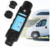 Mitening Comprobador Remolque 13 Pines, Comprobador de Luces, 12V Comprobador Enchufe Remolque 13 Pines, Comprobador Luz Remolque, para Coches, Tractores, Remolques, Caravanas, Autocaravanas