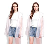 Mitening Paquete de 2 poncho de lluvia para hombres y mujeres, impermeable, capa de lluvia, para festivales, impermeable, ropa de lluvia, accesorios para senderismo, camping, ciclismo, viajes