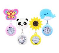 Mitening Reloj De Enfermera, 4 Pieza Reloj De Bolsillo Retráctil, Accesorios Enfermeria, Clip Retráctil, Luminoso, Para Enfermeras Y Profesionales De La Salud, Unisex, Adultos