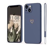 Mitetabo Funda para iPhone 13 Mini, diseño de corazón de amor, funda para teléfono móvil iPhone 13 Mini para niñas, funda de silicona suave, fina, resistente a los golpes, resistente a los arañazos
