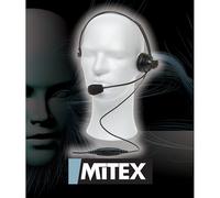 Mitex Kit auricular Mitex Boom Auricular diadema con micrófono boom para walkie talkies Mitex