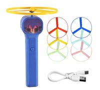 Mitgebsel - Juego de 6 hélices de cumpleaños para niños, 6 unidades, juguete de hélice LED, juguete de luz LED, artículo para fiesta, regalo de cumpleaños infantil