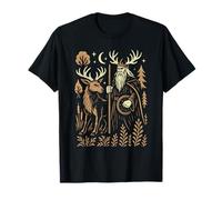 Mítico Bosque nórdico Dios Arte Vikingo Pagano Simbolismo Nórdico Camiseta
