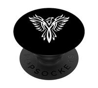 Mítico Phoenix Bird Rise from Ashes Graphic Born Again PopSockets PopGrip Adhesivo