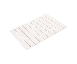 MITINGER Alfombrilla Escurreplatos,Tapete de Secado de Plat Tapete de Secado rápido for Cocina, superabsorbente, Enrollable, Plegable, de Tierra de diatomeas, for baño(White)