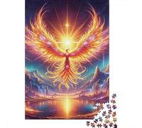 Mito del Ave Fénix Naciente 1000 Piezas para Adultos Mujeres: Ave Fénix Brillante con Alas Extendidas Juego Familiar Divertido y Desafiante y Regalo 52x38cm/1000 Piezas