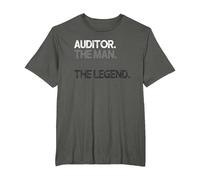 Mito del Hombre del Regalo del Auditor La Leyenda Camiseta, Hombre Tallas Grandes, Asfalto, 4X Alto