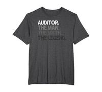 Mito del Hombre del Regalo del Auditor La Leyenda Camiseta, Hombre Tallas Grandes, Jaspeado Oscuro, 5X Alto