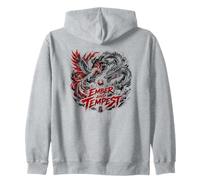 Mito Elemental del dragón fénix de ascua y tempestad Sudadera con Capucha